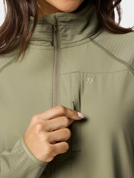 Lightweight Grid Tech Fleece Half Zip - Sagebrush