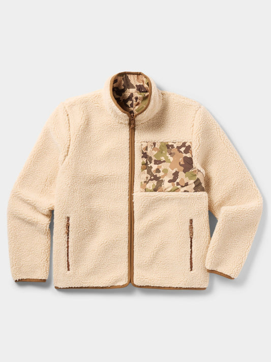 Reversible Sherpa Jacket - Natural/Wetland