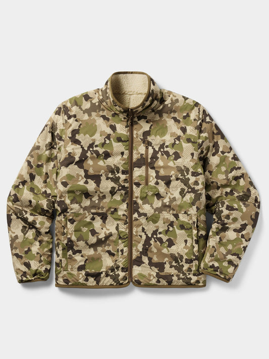 Reversible Sherpa Jacket - Natural/Wetland